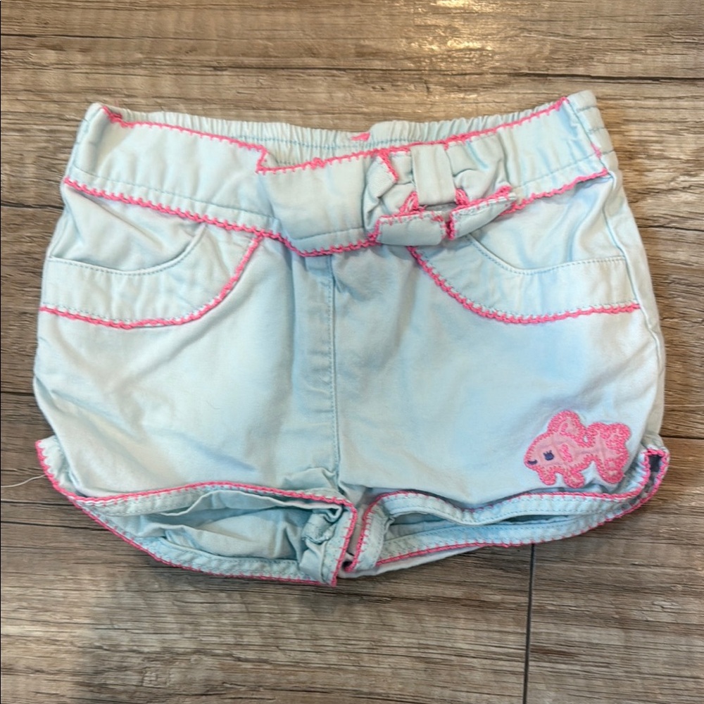 Gymboree Kids Shorts with Pink Stitching